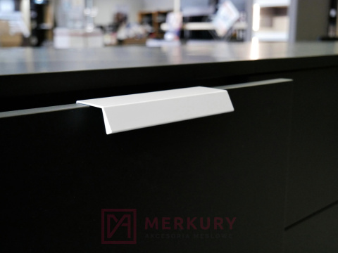 Uchwyt krawędziowy UA09, biały mat, 980/1000mm MERKURY Akcesoria Meblowe