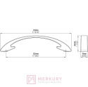 Uchwyt meblowy 2502 miedź antyczna 128mm MERKURY Akcesoria Meblowe