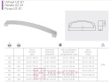 Uchwyt meblowy GTV UZ-G1 aluminium mat 416mm MERKURY Akcesoria Meblowe