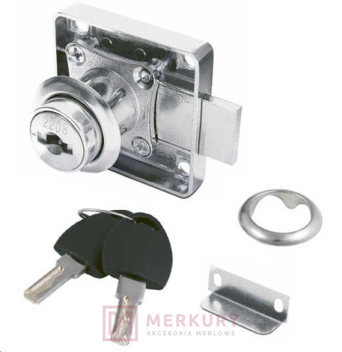 Zamek meblowy MASTER KEY ZM-MK138, kwadratowy MERKURY Akcesoria Meblowe