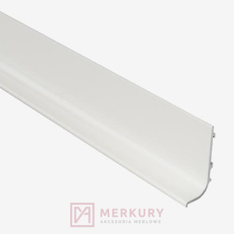 Listwa korytkowa pozioma L 28.0102.01.B 5000mm biała MERKURY Akcesoria Meblowe