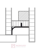 Listwa korytkowa pionowa L 28.0302.00.AL 5000mm aluminium MERKURY Akcesoria Meblowe