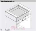 Prowadnica TANDEM BLUMOTION BLUM 560F5000B, pełny wysuw, 500mm MERKURY AKCESORIA MEBLOWE MARIUSZ ADAMCZYK