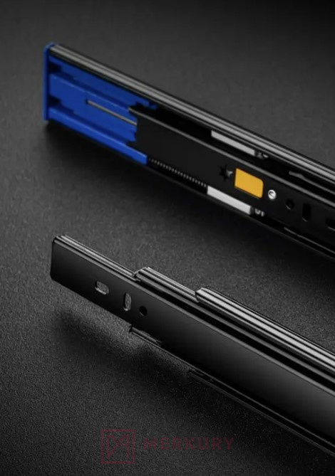 Prowadnica kulkowa VERSALITE PLUS H45, czarna, 500mm