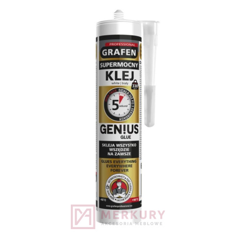 Klej hybrydowy GENIUS GLUE, 290ml MERKURY Akcesoria Meblowe