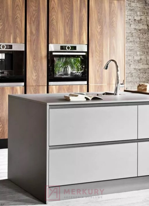 Listwa korytkowa pozioma C 28.0202.01.B 5000mm biała MERKURY Akcesoria Meblowe