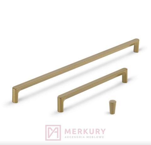 Uchwyt meblowy AQUA RAMA 15253Z1600M.V5 złoty mat 160/173mm MERKURY Akcesoria Meblowe