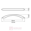 Uchwyt meblowy DS26 czarny mat 96mm MERKURY Akcesoria meblowe