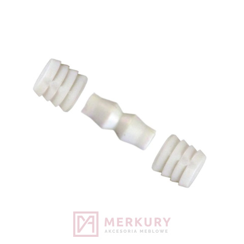 Złącze zatrzaskowe BONE 1x trzpień 11.06.016-0 + 2x mufa 11.06.015-0 biały