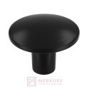 Gałka meblowa 2087F czarny mat fi 30mm MERKURY Akcesoria Meblowe