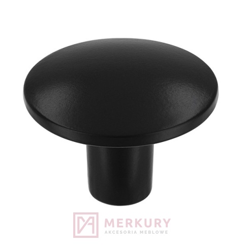 Gałka meblowa 2087F czarny mat fi 30mm MERKURY Akcesoria Meblowe