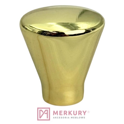 Gałka meblowa 872-24-ZN5, złoty połysk, fi 24mm