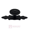 Gałka meblowa GA11 z szyldem SD02 czarny mat fi 35mm MERKURY Akcesoria Meblowe