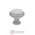 Gałka meblowa GR49 biała ze srebrnymi przetarciami MERKURY Akcesoria Meblowe
