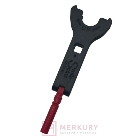 Klucz regulacyjny do nóżki CAMAR SMILE fi28mm, czarno-czerwony