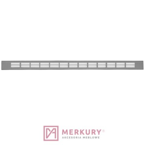 Kratka wentylacyjna TE12.0347.07.035 aluminium 23,5x375mm MERKURY Akcesoria Meblowe