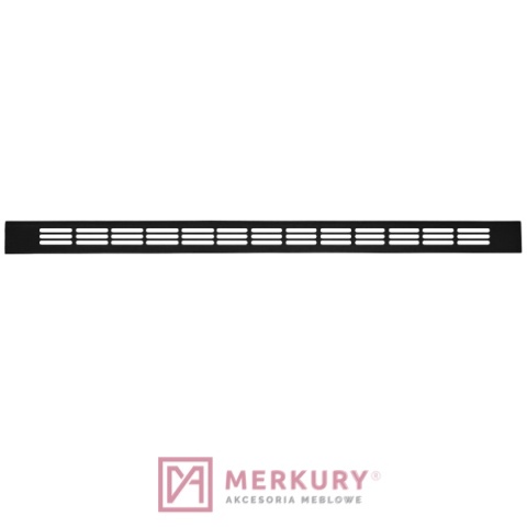 Kratka wentylacyjna TE12.0347.07.039 czarny 23,5x375mm MERKURY Akcesoria Meblowe