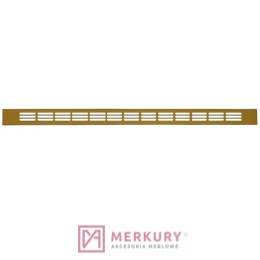 Kratka wentylacyjna TE12.0347.07.597 złoty mat 23,5x375mm MERKURY Akcesoria Meblowe