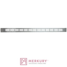 Kratka wentylacyjna TE12.0347.07.741  stal szczotkowana inox 23,5x375mm MERKURY Akcesoria Meblowe