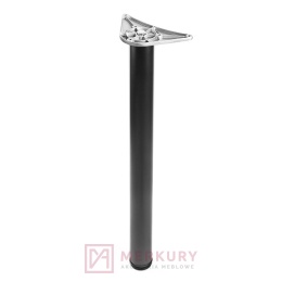 Noga meblowa stołowa TB04.0408.01.055 H-710mm czarna MERKURY Akcesoria Meblowe