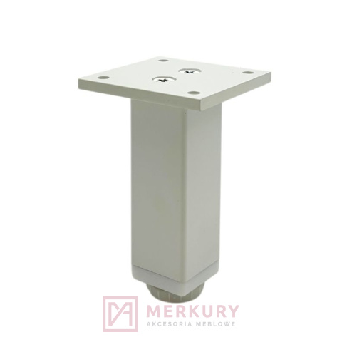 Nóżka meblowa regulowana LG-010 biały mat H-100mm MERKURY Akcesoria Meblowe