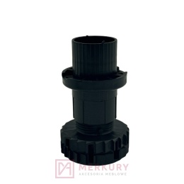 Stopka meblowa CAMAR SMILE H-80 bez główki – czarna / 300 kg