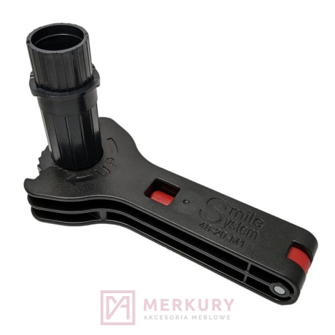 Stopka meblowa CAMAR SMILE H-100 bez główki – czarna / 300 kg