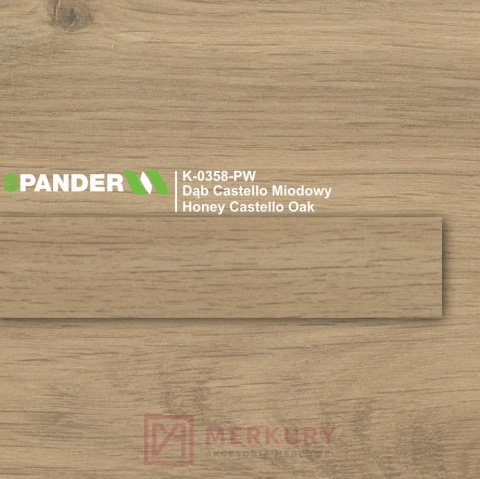Obrzeże meblowe ABS 22mm, dąb castello miodowy K-0358-PW Spander