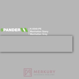 Obrzeże meblowe ABS 22mm, manhattan szary K-0540-PE Spander