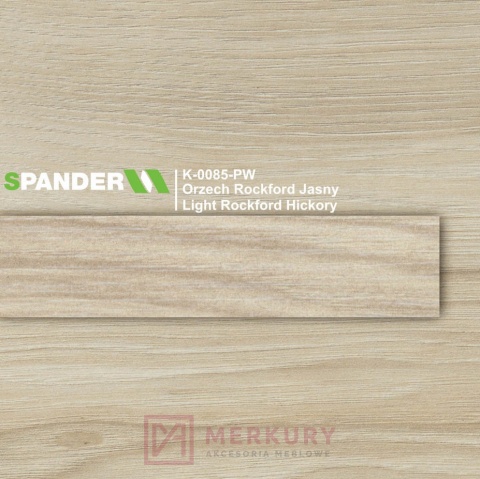 Obrzeże meblowe ABS 22mm, orzech rockford jasny K-0085-PW Spander