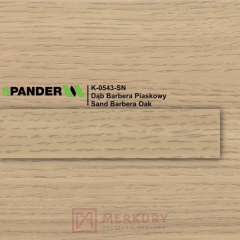 Obrzeże meblowe ABS 22mm, dąb barbera piaskowy K-0543-SN Spander