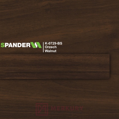 Obrzeże meblowe ABS 22mm, orzech K-0729-BR Spander