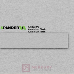 Obrzeże meblowe ABS 22mm, aluminium flash K-0522-PE Spander