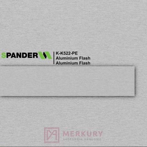 Obrzeże meblowe ABS 22mm, aluminium flash K-0522-PE Spander
