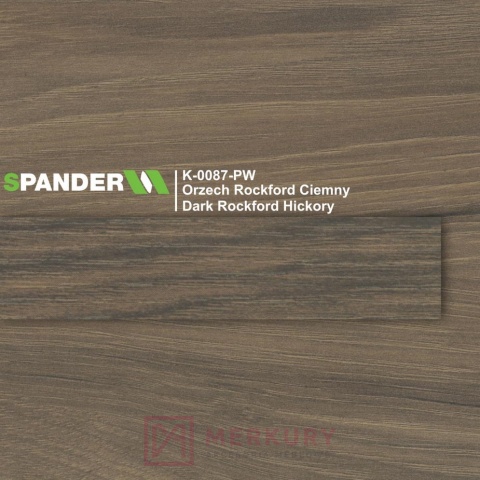 Obrzeże meblowe ABS 22mm, orzech rockford ciemny K-0087-PW Spander