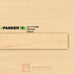 Obrzeże meblowe ABS 22mm, brzoza szary K-1715-BS Spander