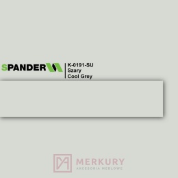 Obrzeże meblowe ABS 22mm, szary K-0191-SU Spander