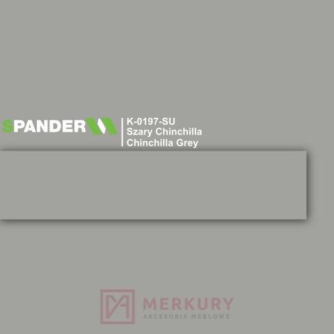 Obrzeże meblowe ABS 22mm, szary chinchilla K-0197-SU Spander