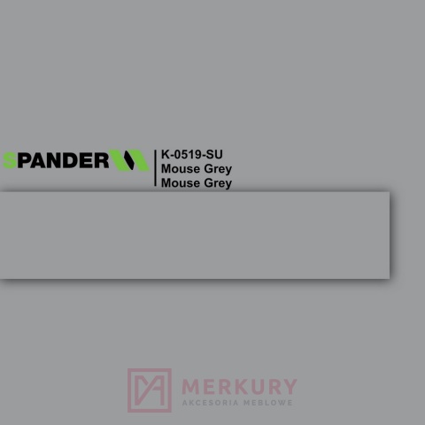 Obrzeże meblowe ABS 22mm, mouse grey K-0519-SU Spander