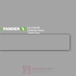 Obrzeże meblowe ABS 22mm, stalowy szary K-1700-PE Spander