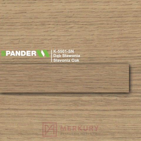 Obrzeże meblowe ABS 22mm, dąb sławonia K-5501-SN Spander
