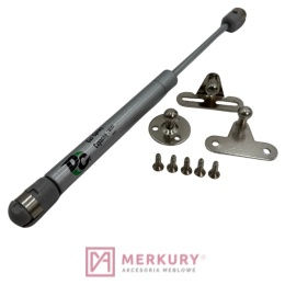 Podnośnik gazowy 80N  srebrny MERKURY Akcesoria Meblowe