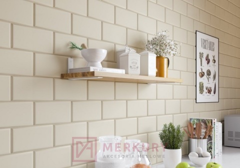 Podpórka kątownik do półek GAMET MP13 biały mat 10x20mm MERKURY Akcesoria Meblowe