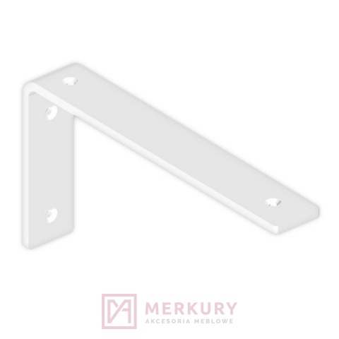 Podpórka kątownik do półek GAMET MP13 biały mat 10x20mm MERKURY Akcesoria Meblowe