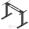 Stelaż biurka regulowany elektrycznie FUTURO Compact H=68,5-118cm czarny MERKURY Akcesoria Meblowe