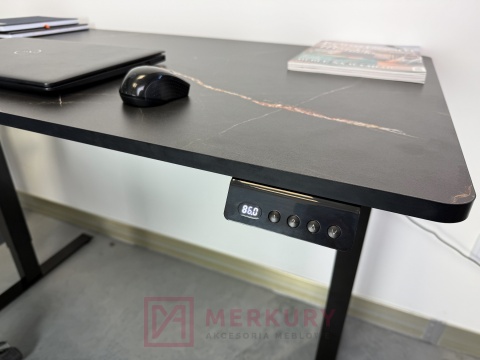 Stelaż biurka regulowany elektrycznie H=69,5-117,5cm biały MERKURY Akcesoria Meblowe