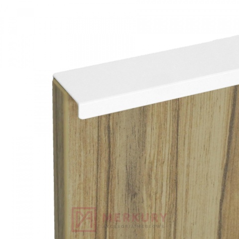 Uchwyt krawędziowy U9 biały połysk 120mm MERKURY Akcesoria Meblowe