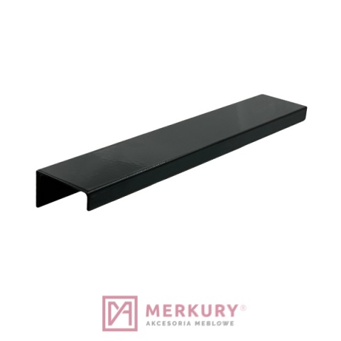 Uchwyt krawędziowy U9, czarny połysk, 120mm SKLEP INTERNETOWY MERKURY AKCESORIA MEBLOWE MARIUSZ ADAMCZYK