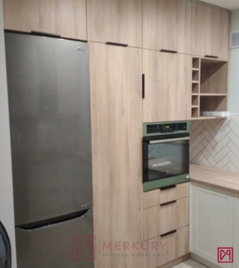 Uchwyt krawędziowy U9, czarny mat, 120mm SKLEP INTERNETOWY MERKURY AKCESORIA MEBLOWE MARIUSZ ADAMCZYK