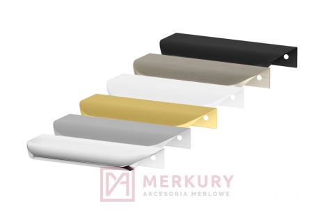 Uchwyt meblowy UA02 stal szczotkowana inox MERKURY Akcesoria Meblowe